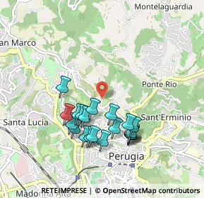Mappa Strada del Rio, 06123 Perugia PG, Italia (0.8965)