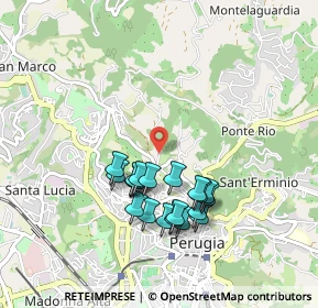 Mappa Strada del Rio, 06123 Perugia PG, Italia (0.8595)