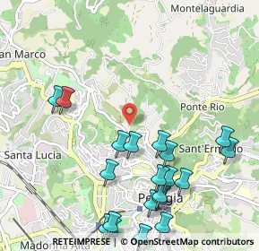 Mappa Strada del Rio, 06123 Perugia PG, Italia (1.3185)