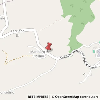 Mappa Contrada Larciano,  20, 63020 Monte Vidon Corrado, Fermo (Marche)