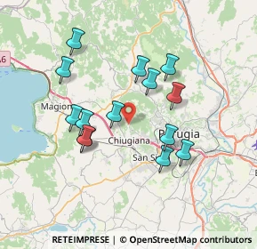 Mappa Corciano, 06073 La Trinità PG, Italia (6.72786)