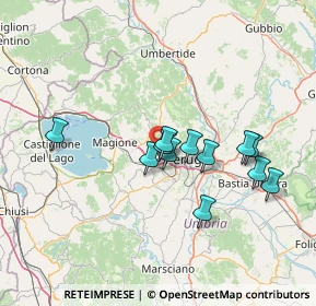 Mappa Corciano, 06073 La Trinità PG, Italia (12.4875)