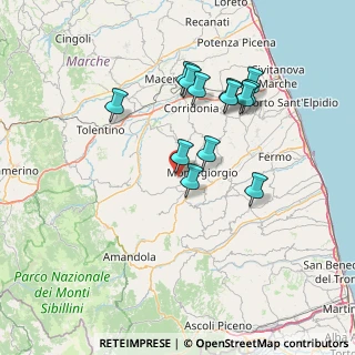 Mappa Via Monte Priora, 63836 Monte Vidon Corrado FM, Italia (13.69692)