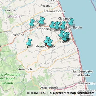 Mappa Contrada Castrucciari, 63833 Montegiorgio FM, Italia (12.7865)