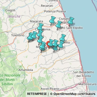 Mappa Contrada Castrucciari, 63833 Montegiorgio FM, Italia (10.42875)
