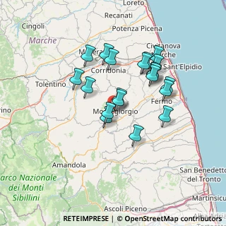 Mappa Contrada Cappuccini, 63833 Montegiorgio FM, Italia (12.6655)
