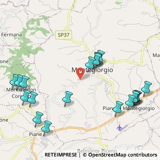 Mappa Contrada Cappuccini, 63833 Montegiorgio FM, Italia (2.711)
