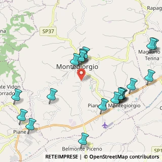 Mappa Via Giacomo Rossini, 63833 Montegiorgio FM, Italia (2.557)