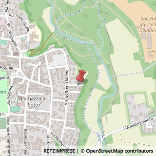 Mappa Via Goffredo Mameli, 27, 22074 Lomazzo, Como (Lombardia)