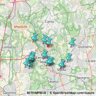 Mappa Via Kennedy, 22060 Novedrate CO, Italia (3.61056)