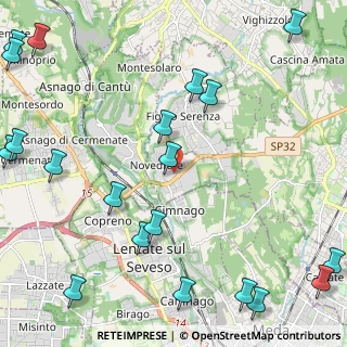 Mappa Via Kennedy, 22060 Novedrate CO, Italia (3.2495)