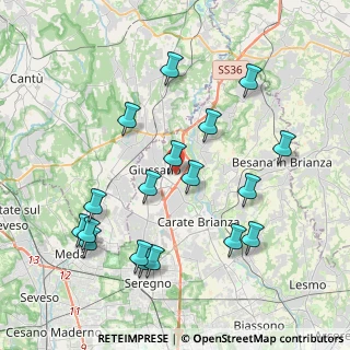 Mappa Via Marmolada, 20833 Giussano MB, Italia (4.20333)