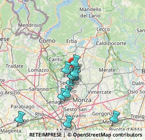 Mappa Via Marmolada, 20833 Giussano MB, Italia (13.70091)