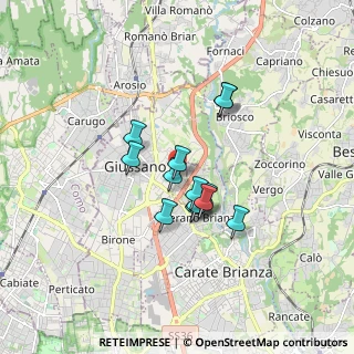 Mappa Via Marmolada, 20833 Giussano MB, Italia (1.19692)
