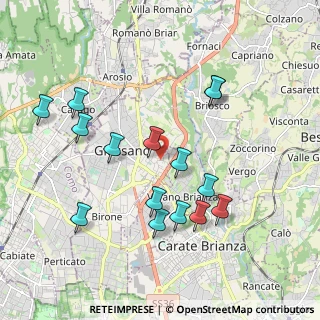 Mappa Via Marmolada, 20833 Giussano MB, Italia (1.95)