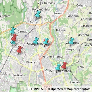 Mappa Via Marmolada, 20833 Giussano MB, Italia (2.41273)