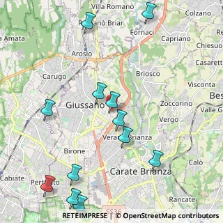 Mappa Via Marmolada, 20833 Giussano MB, Italia (2.58333)