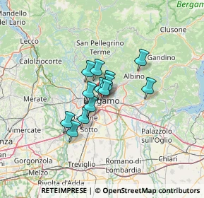 Mappa 24121 Bergamo BG, Italia (7.69923)