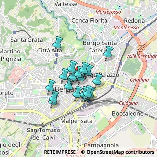 Mappa 24121 Bergamo BG, Italia (0.5625)