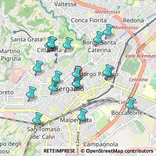 Mappa 24121 Bergamo BG, Italia (0.98167)