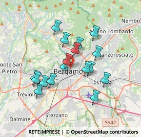 Mappa 24121 Bergamo BG, Italia (3.03882)