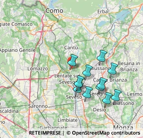 Mappa Via dell'Artigiano, 22060 Novedrate CO, Italia (6.80333)