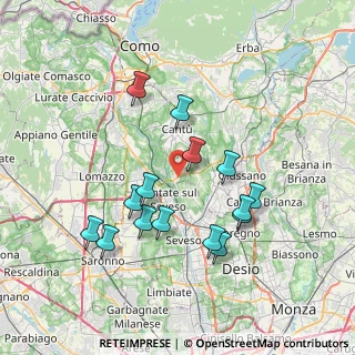 Mappa Via dell'Artigiano, 22060 Novedrate CO, Italia (7.03867)