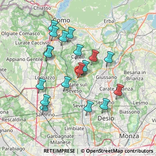Mappa Via dell'Artigiano, 22060 Novedrate CO, Italia (7.30944)