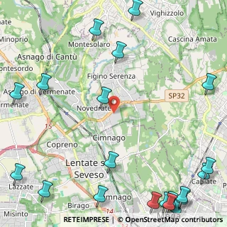 Mappa Via dell'Artigiano, 22060 Novedrate CO, Italia (3.6225)