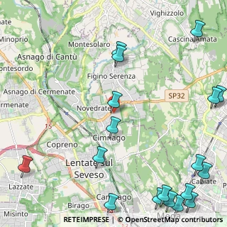Mappa Via dell'Artigiano, 22060 Novedrate CO, Italia (3.35333)