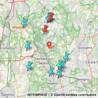 Mappa Via dell'Artigiano, 22060 Novedrate CO, Italia (4.48308)
