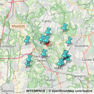 Mappa Via dell'Artigiano, 22060 Novedrate CO, Italia (3.30938)