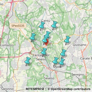 Mappa Via dell'Artigiano, 22060 Novedrate CO, Italia (3.09818)