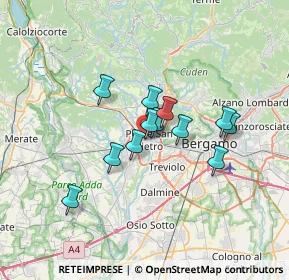 Mappa Via San Gregorio Barbarigo, 24036 Ponte San Pietro BG, Italia (4.97417)