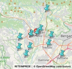 Mappa Via San Gregorio Barbarigo, 24036 Ponte San Pietro BG, Italia (3.4975)