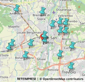 Mappa Via San Gregorio Barbarigo, 24036 Ponte San Pietro BG, Italia (2.125)