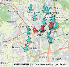 Mappa Via San Gregorio Barbarigo, 24036 Ponte San Pietro BG, Italia (1.7255)