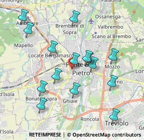 Mappa Via San Gregorio Barbarigo, 24036 Ponte San Pietro BG, Italia (1.91667)