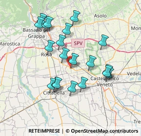 Mappa SS 245, 31037 Loria TV, Italia (6.8955)