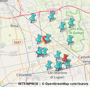 Mappa SS 245, 31037 Loria TV, Italia (3.66625)