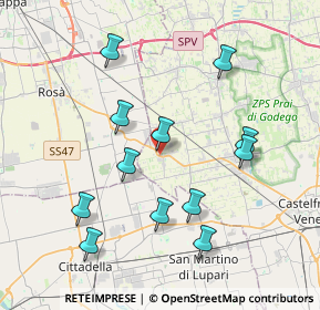 Mappa SS 245, 31037 Loria TV, Italia (3.87833)