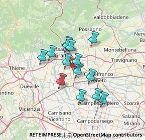 Mappa Via Rossano, 36056 Tezze sul Brenta VI, Italia (10.035)