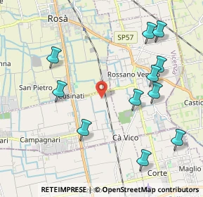 Mappa Via Rossano, 36056 Tezze sul Brenta VI, Italia (2.28818)