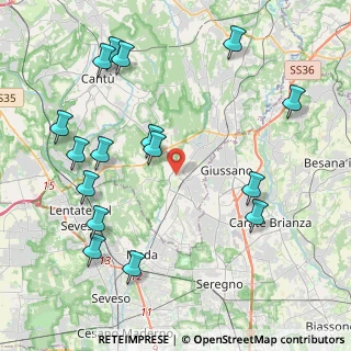 Mappa Piazzale del Curto, 22066 Mariano Comense CO, Italia (4.89313)