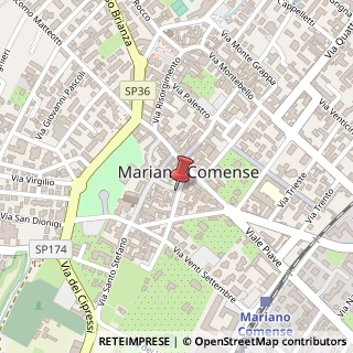 Mappa Via Alessandro Volta, 28, 22066 Mariano Comense, Como (Lombardia)