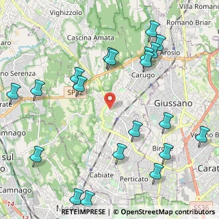 Mappa Piazzale del Curto, 22066 Mariano Comense CO, Italia (2.662)