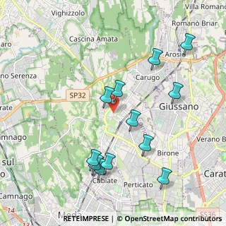 Mappa Piazzale del Curto, 22066 Mariano Comense CO, Italia (2.075)