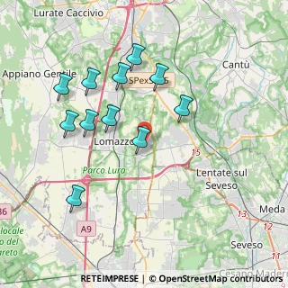 Mappa 22070 Bregnano CO, Italia (3.71909)