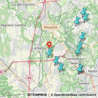 Mappa 22070 Bregnano CO, Italia (5.47273)