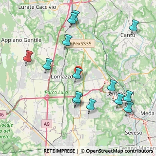 Mappa 22070 Bregnano CO, Italia (4.65429)